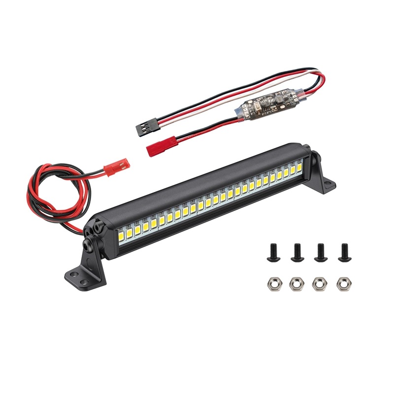 Zhongzhen Rc Light Bar 25 Led 4.5 Inch Aluminum Rc Lights Rc Crawler Accessories For Axial Scx10 Traxxas Trx4 Trx4M Arrma Senton