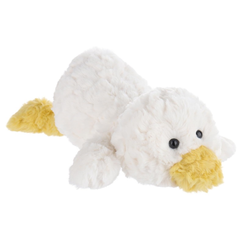 Apricot Lamb Toys Plush Yellow Lying Duck Stuffed Animal Soft Cuddly Perfect For Kids 11 Inches