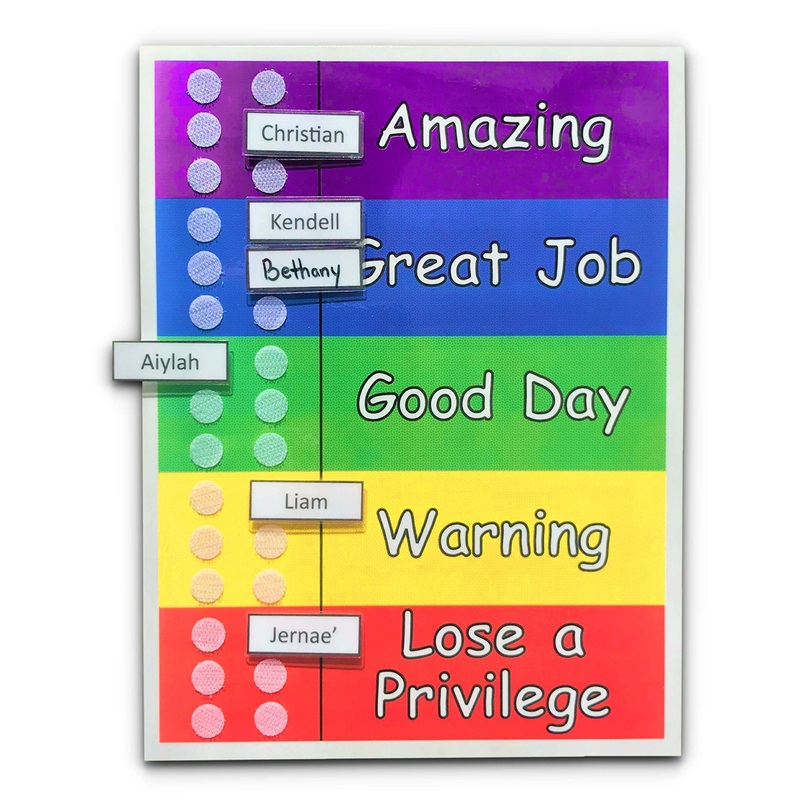 Behavior Chart For Multiple Kids Use With 1 To 6 Kids Made To Order With Your Names Names Are Laminated And Completely Movable E