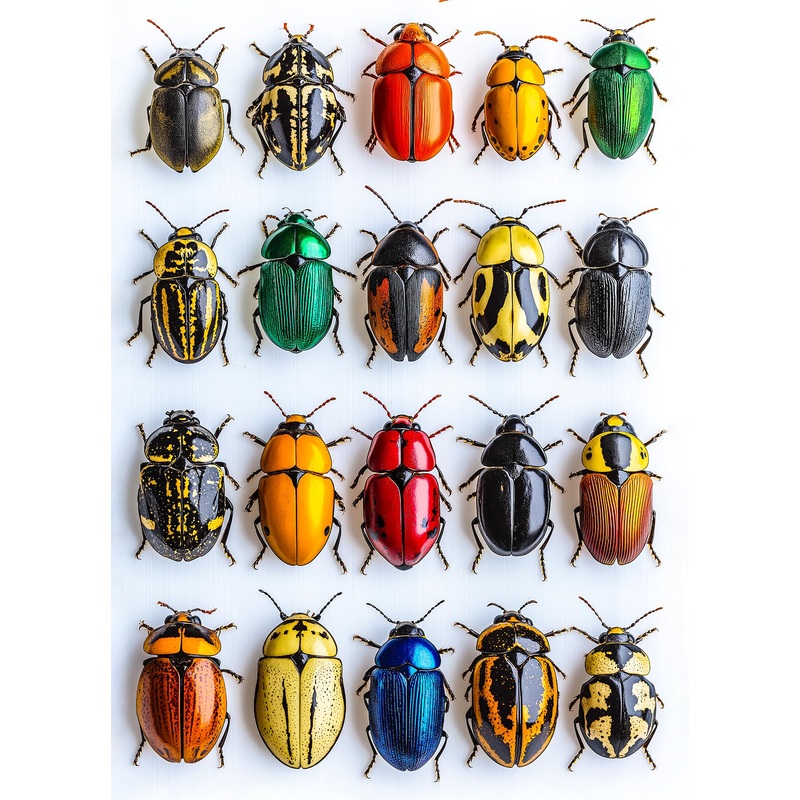 Bgraamiens Puzzle- 3D Visual Colorful Beetles Jigsaw Puzzles For For Adults 1000 Pieces,Bugs Jigsaw Puzzles For Adults 1000 Piec