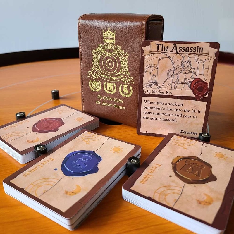 Browncastle Crokinole Imperium, 3 Deck Crokinole Card Game