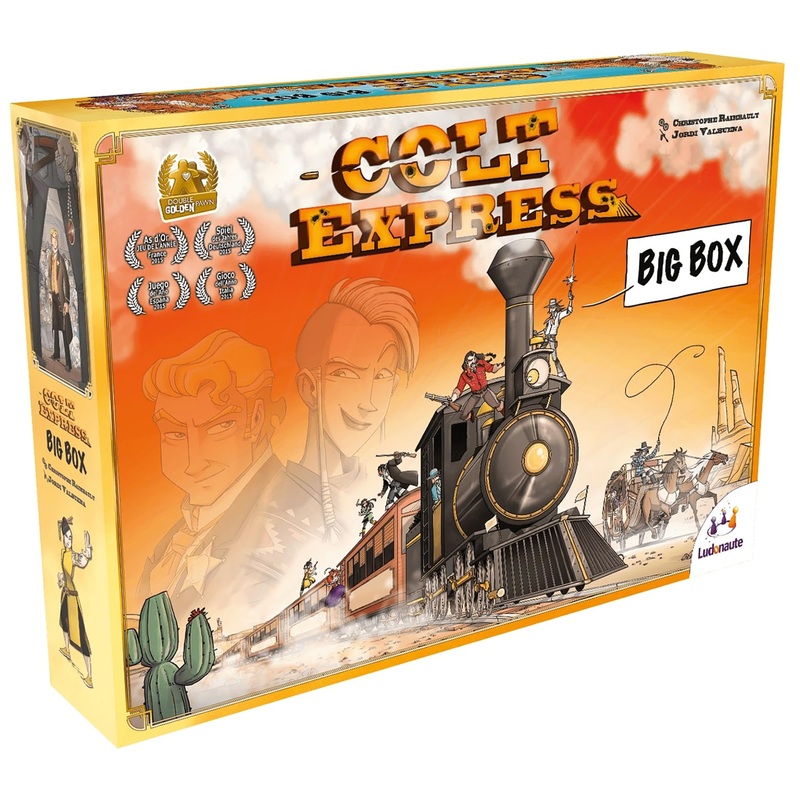 Colt Express Big Box – Wild West Adventure Board Game, Strategy Game For Kids & Adults, 2-9 Players, 40 Min Playtime, Ludonaute