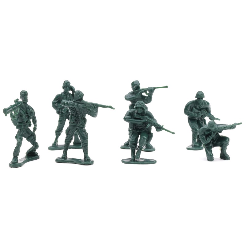 Entervending Army Men Action Figures – 2    Small Soldiers For Boys – 25 Pcs Green Army Soldier Toy Playset – Military Toys – Ar