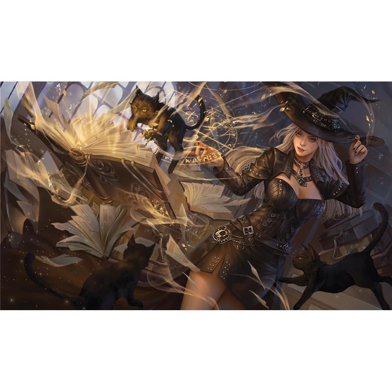 Fantasy North – Lilibeth’S Casual Conjuring – Tcg Trading Card Game Playmat And Mouse Pad – 24 X 14 Inches – Perfect For Magic M