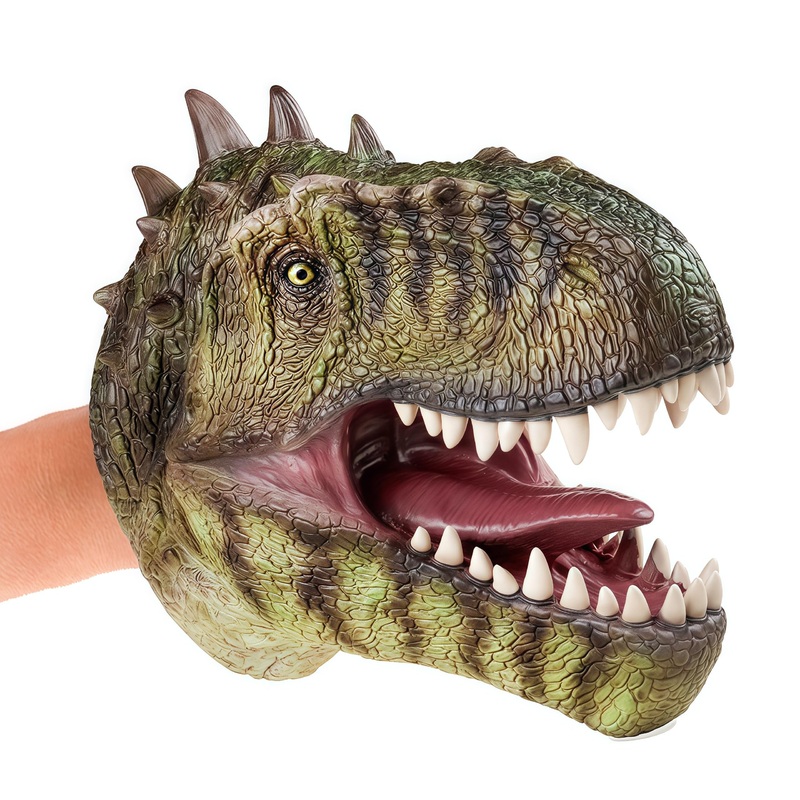 Gemini&Genius Giganotosaurus Dinosaur Hand Puppet, Realistic Dinosaur Scary Toys, Great Party Supplies, Boys Birthday Gift, Coll