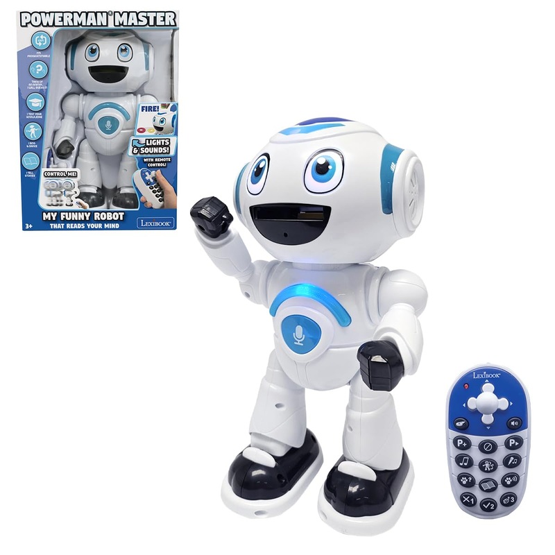 Lexibook – Powerman Master, Interactive Toy Robot That Reads In The Mind Toy For Kids Dancing Plays Music Animal Quiz Stem Progr