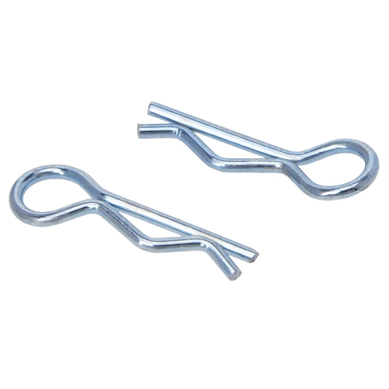 Meus Racing 100Pcs Aluminum R-Clips Body Clips Buckles For 1/18 1/16 1/24 Rc Model Car Upgrade Parts Accessories (Blue)