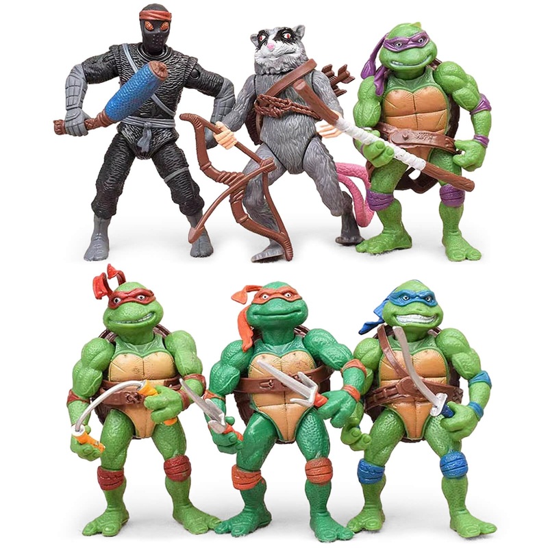 Obxavv 4.7” Turtles Action Figures 6Pcs Figure Bundle Toys Collection Birthday For Kids