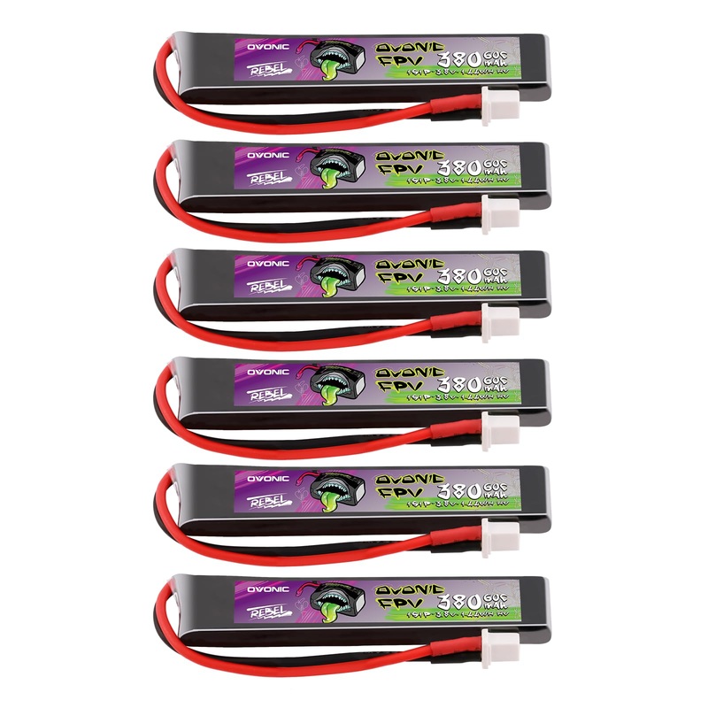 Ovonic 1S 380Mah Lipo Battery 3.8V 60C High Voltage Battery With Bt2.0 Plug For Rc Car Truck Rc Vehicles Boat Drone Rc Airplane