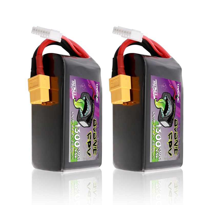 Ovonic 22.2V 6S Lipo 1300 Mah 130C Lipo Battery With Xt60 Plug ?2 Pack?