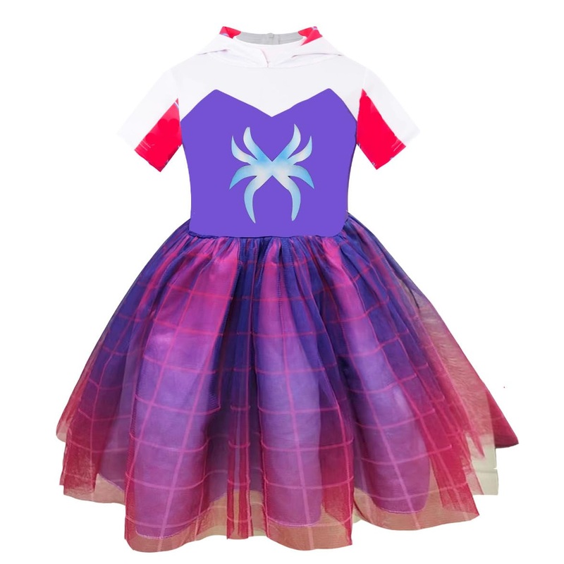 Princess Costume For Girls, Princess Hooded Tutu Dress,Halloween Costume, Princess Girl Dress (P, S)