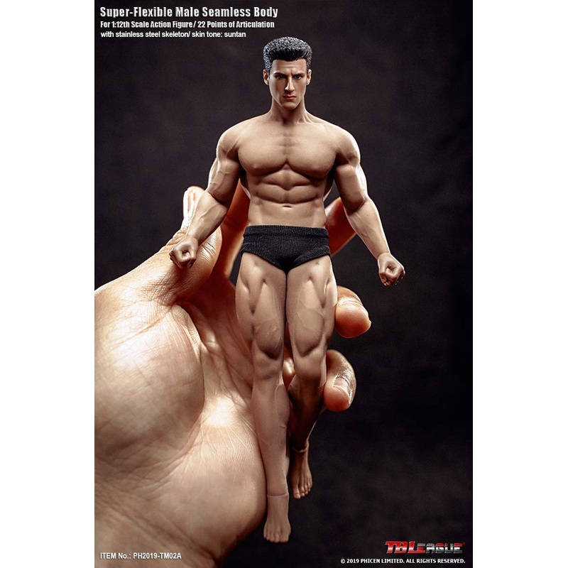 Scarab Tbleague 1/12 Male Body 6 Inch Action Figure Full Set-Silicone Body+Head+Underwear Super Flexible Male Dolls For Arts/Dra
