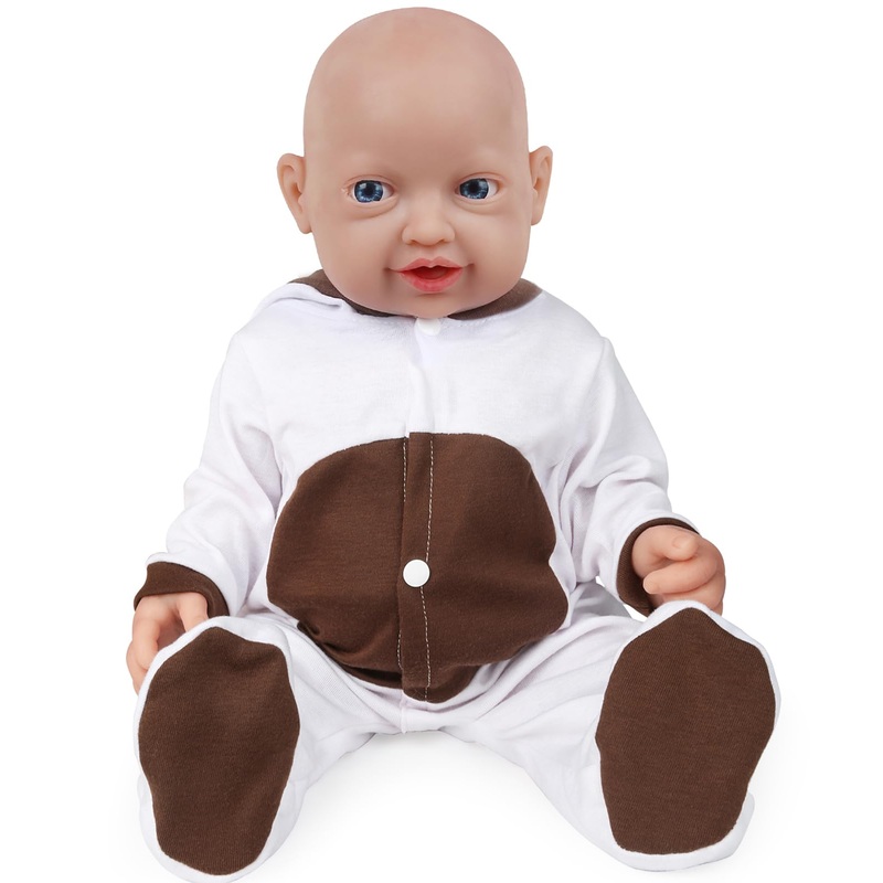 Vollence 14 Inch Full Body Silicone Baby Dolls Lifelike Realistic Premiee Babies For Kids Children Birthday Christmas Toys Prese