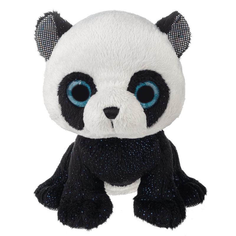 Webkinz 8 Inch Panda Plush, Premium Stuffed Panda Bear Toy Animal, White And Black