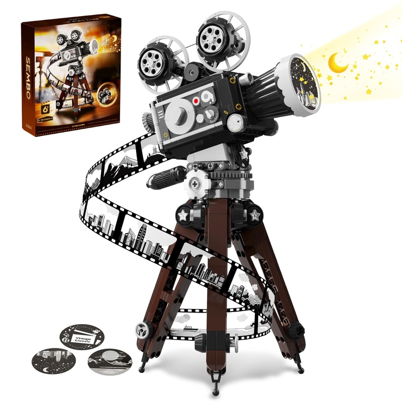 Yeechao Ideas Retro Camera Building Set For Adults, Collectible Movie Camera Toy For Play And Display,Stem Christmas Birthday Gi