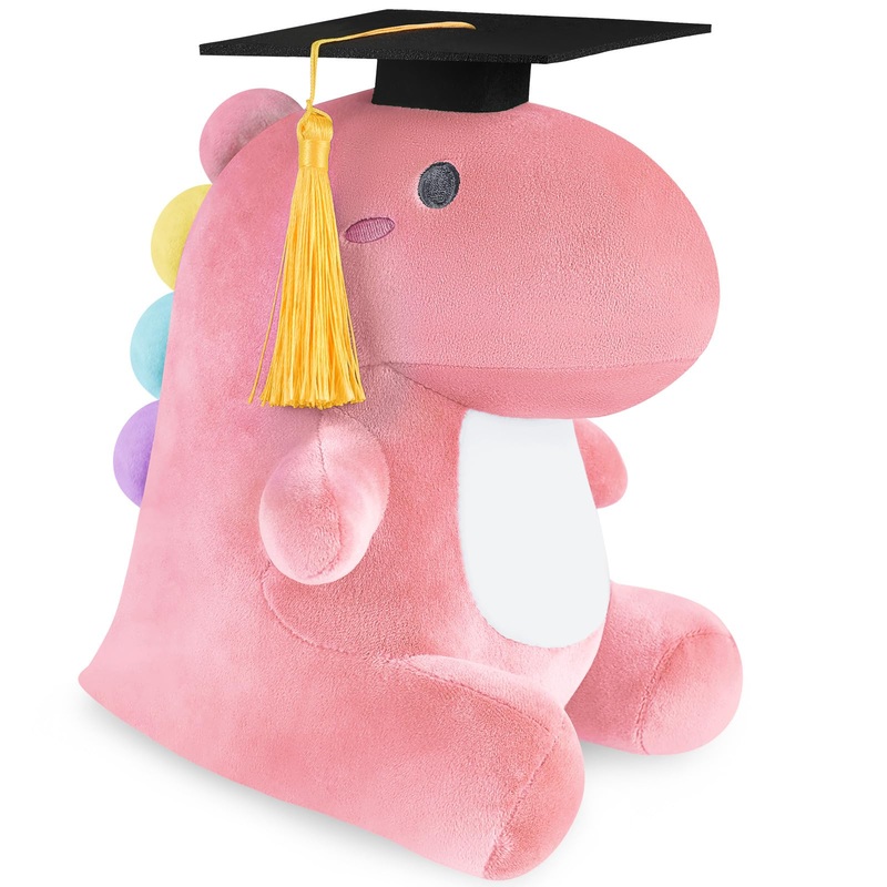 Farochy Graduation Dinosaur Stuffed Animal 2025 Graduation Plush Gifts Graduation Plush Stuffed Kindergarten Graduation Gifts Ki