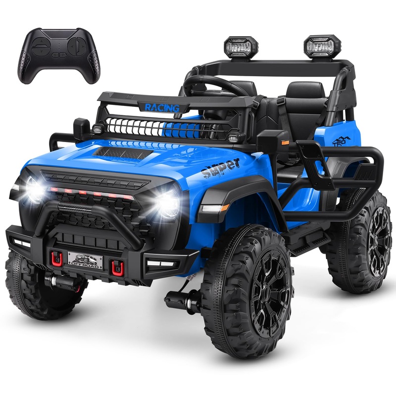 Hikole 24V 9Ah Kids Ride On Toys With Remote Control, 4  100W Battery Powered Ride On Cars, Speed Up To 5 Mph, Electric Truck W/