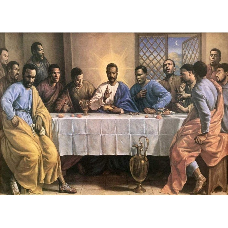 Sylty Educational Puzzle 500 Piece African American Last Supper Puzzle For Relaxing And Fun