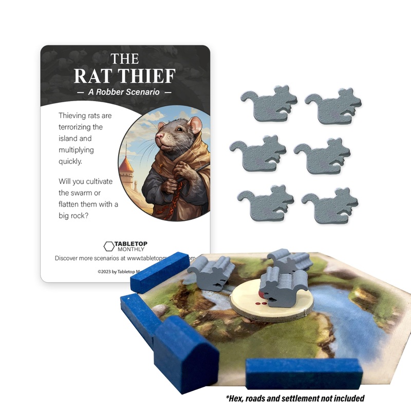 Tabletop Monthly Rat Thief: A Robber Scenario Compatible With Catan’S Settlers Of Catan And Catan Expansions