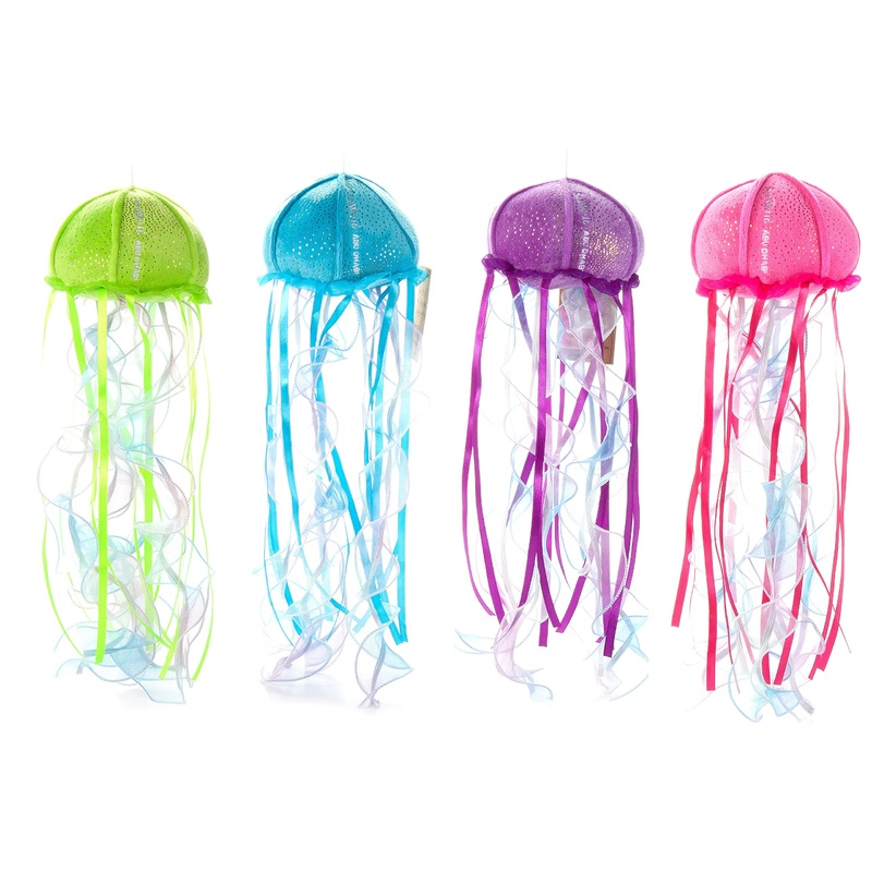 The Petting Zoo, Jellyfish Stuffed Animal, Gifts For Girls, Sparkly Jellyfish Plush Toys (Blue, 8 Inch)