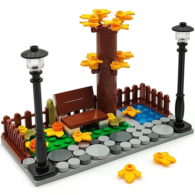 Zhx Cherry Blossom Tree Building Block Sets,Sakura Bonsai Scenenry Garden Accessories Building Bricks Toy Trees Flowers Diy Plan