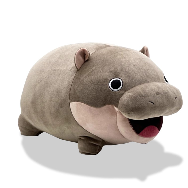 Acgtrick Cute Moo Deng Hippo Plush Pygmy Hippo Plushie Toy Soft Moodeng Hippo Stuffed Animals For Fans Gift Moo Deng Hippopotamu