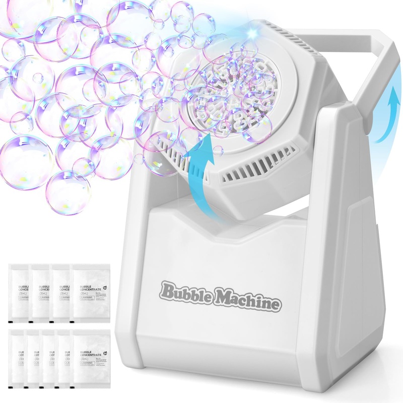 Beria Bubble Machine For Kids, Automatic Bubbles Blower Maker Outdoor Outside Toys For Toddlers Age, Toys For 3 4 5 6 7 8 Years