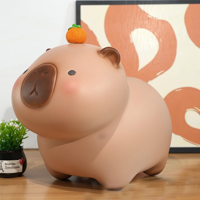 Cute Capybara Piggy Bank, Novelty Animal Shaped Money Box For Kids – Unbreakable Saving Coin Box For Kids’ Girls Boys Christmas