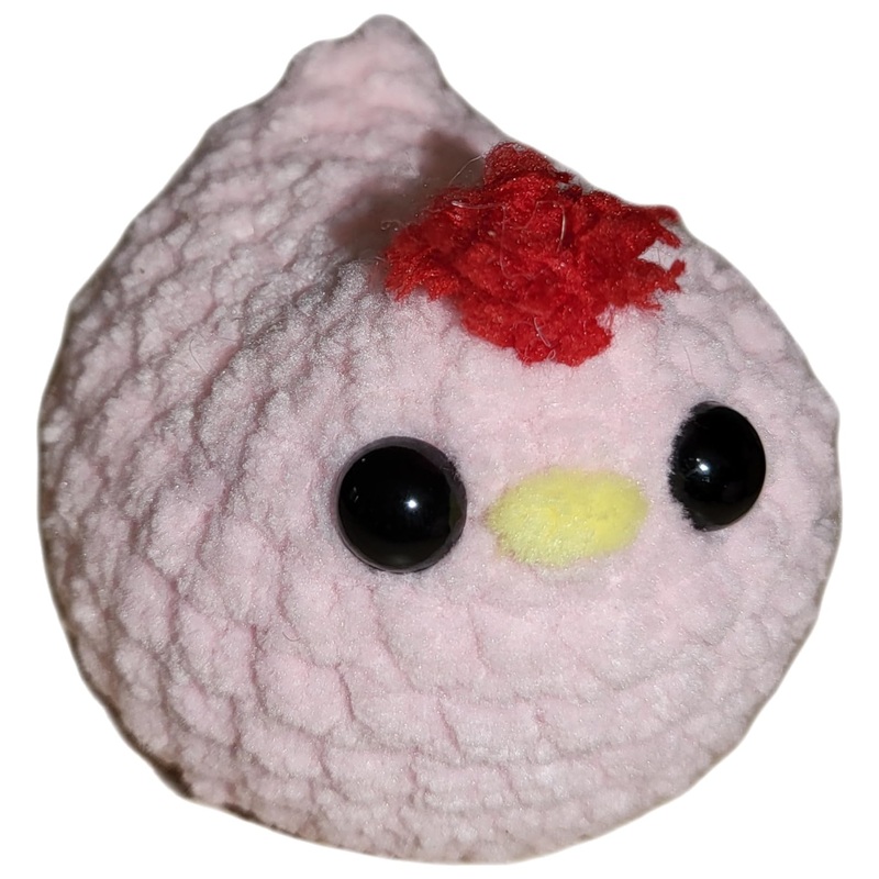 Cute Chicken Plushie | Stuffed Animal | Cute Amigurumi Kawaii | Handmade | Crochet (Mini, Smoothie)