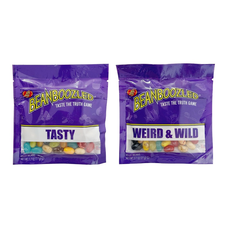 Jelly Belly Beanboozled Taste The Truth Game Refill Packs – 1 X Tasty Jelly Bean Bag (2.7Oz), 1 X Weird And Wild Jelly Bean Bag