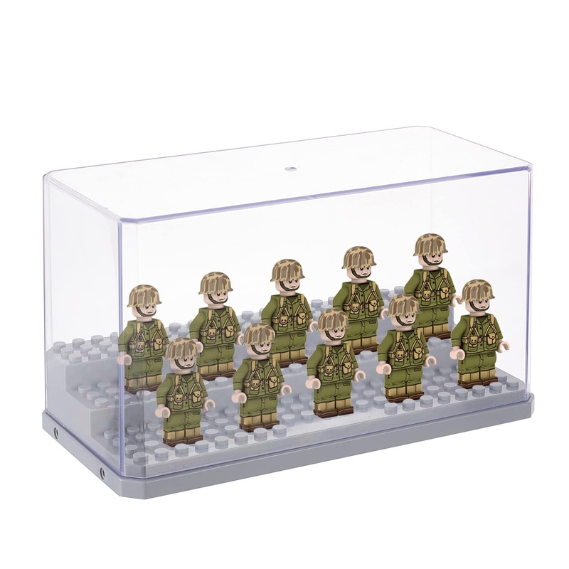 Olycraft Acrylic Display Case Display Case For Minifigure Action Figures Blocks Removable Display Box For Storage Gifts Dustproo