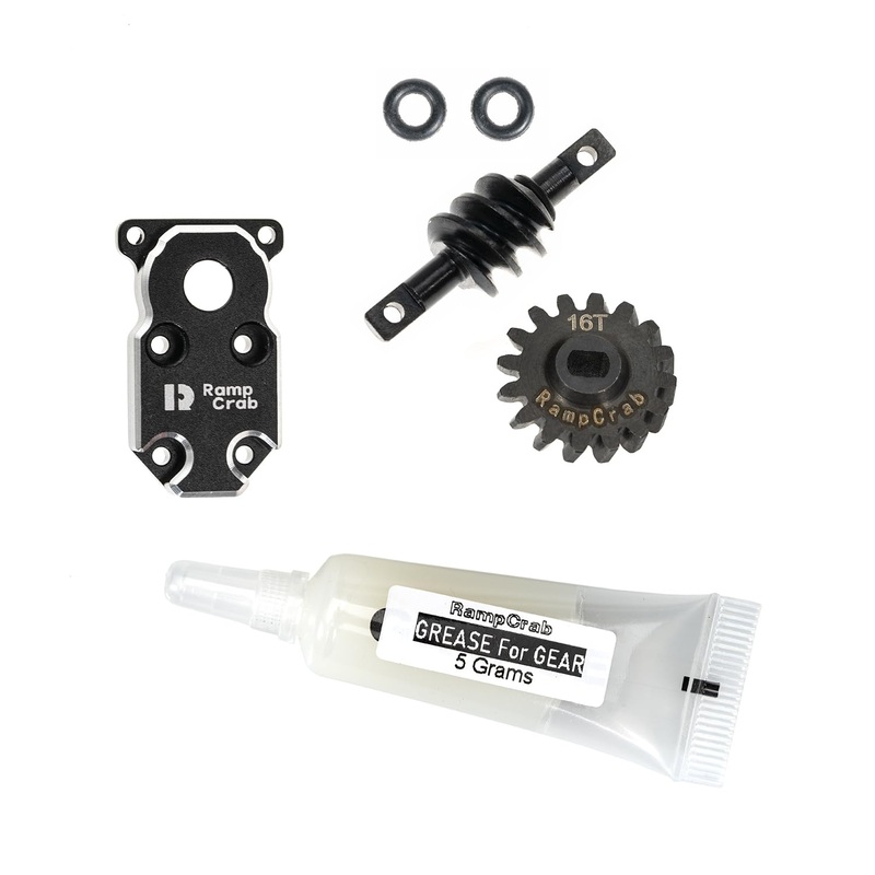 Rampcrab Diff Gear & Diff Cover For Scx24 Axle In The Middle, 6X6 Conversion Kit For 1/24 Rc Crawler Car, Upgrades Parts For Scx