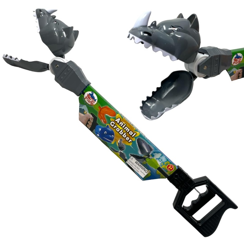 Warm Fuzzy Toys 21    Rhino Grabber Toy – Durable Plastic Hand Grabber For Kids – Perfect For Birthday Gifts, Goodie Bags, Prize