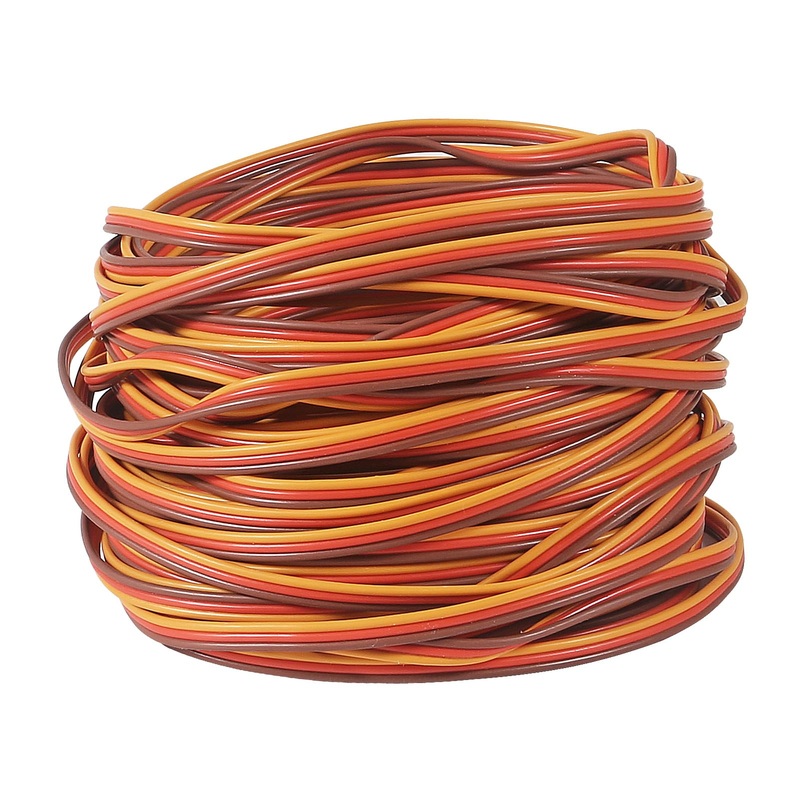 50 Feet 22Awg Servo Extension Cable Wire Extended Wiring 60 Cores Cord Lead For Rc Helicopter Drone Cars Diy Accessories