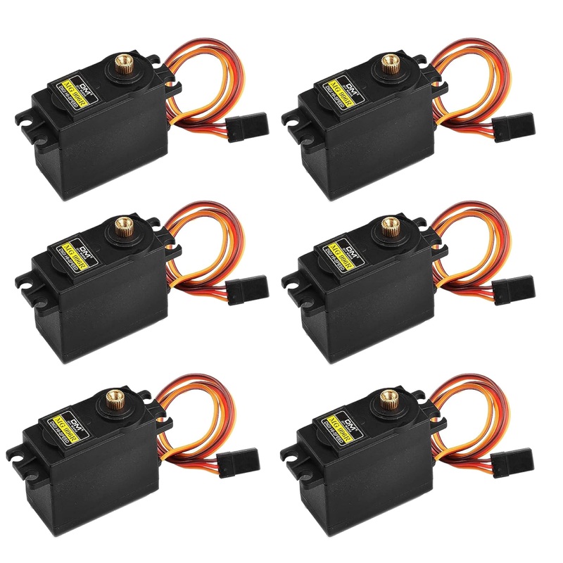 Diymore [6-Pack] Servo Mg996R Metal Gear Servo Torque Digital Servo Motor High Speed Torque Servo Motor For Smart Rc Helicopter