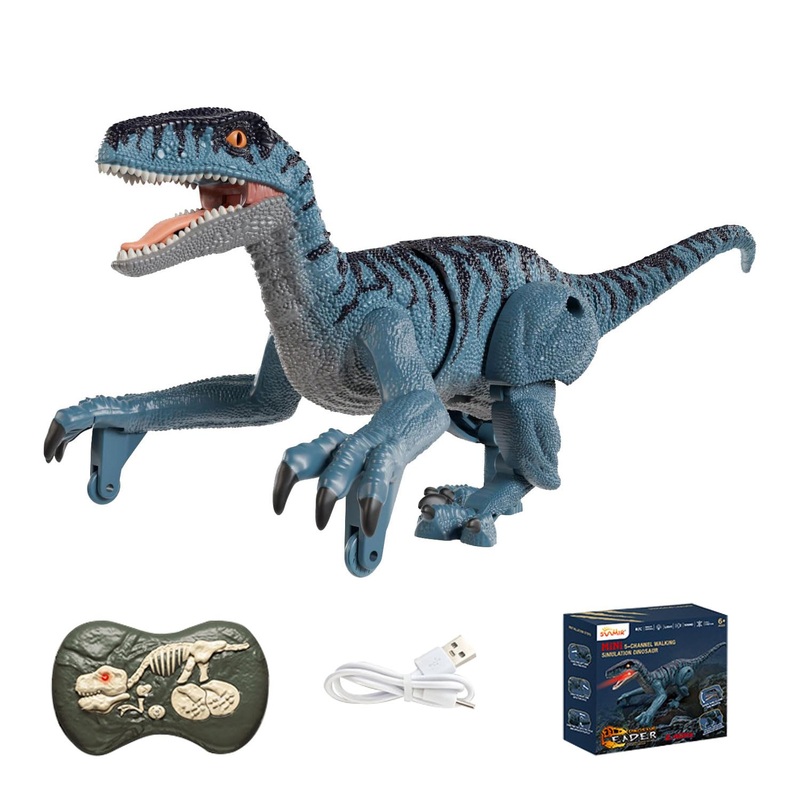 Ghhqiang Remote Control Dinosaur, Realistic Dinosaur Toys With Spray & Light & Roar,2.4Ghz Dinosaur Toys For Kids 3-5,3D Eyes, W