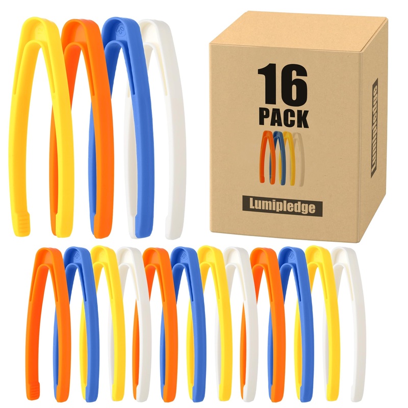 Lumipledge 16 Pcs Sensory Bin Tools Toddler Plastic Tweezers Fine Motor Toys Experiments Toy Plastic Tweezers For Kids