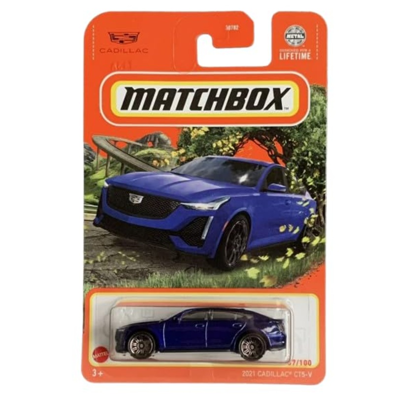 Matchbox 2021 Cadillac Ct5-V Diecast Car, Blue, 37/100