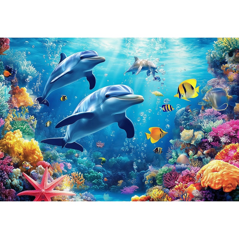 Puzzle For Adults 1000 Pieces – Underwater World Puzzle, Ocean Beach Sea Coral,1000 Piece Undersea Jigsaw Puzzle