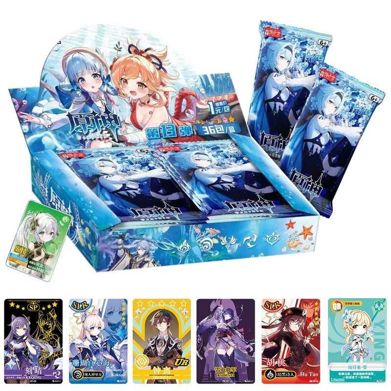Tanokay Genshin Impact Collectible Cards – Booster Packs Trading Card [Imported] – 13Rd Classic Version (Boxed Of 36 Packs)