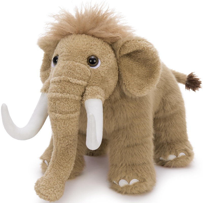 Beniny Woolly Mammoth Plush Toy, Cute Soft Mammoth Stuffed Animal For Boys Girls Kids, 16” Cuddly Christmas Birthday Gift For A