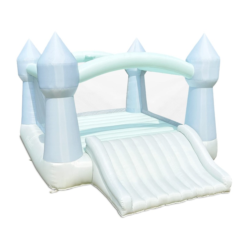 Bounceland Party Castle Daydreamer Mist Bounce House, 16.4 Ft L X 13.1 Ft W X 9.3 Ft H, Basketball Hoop, Ul Strong Blower Includ
