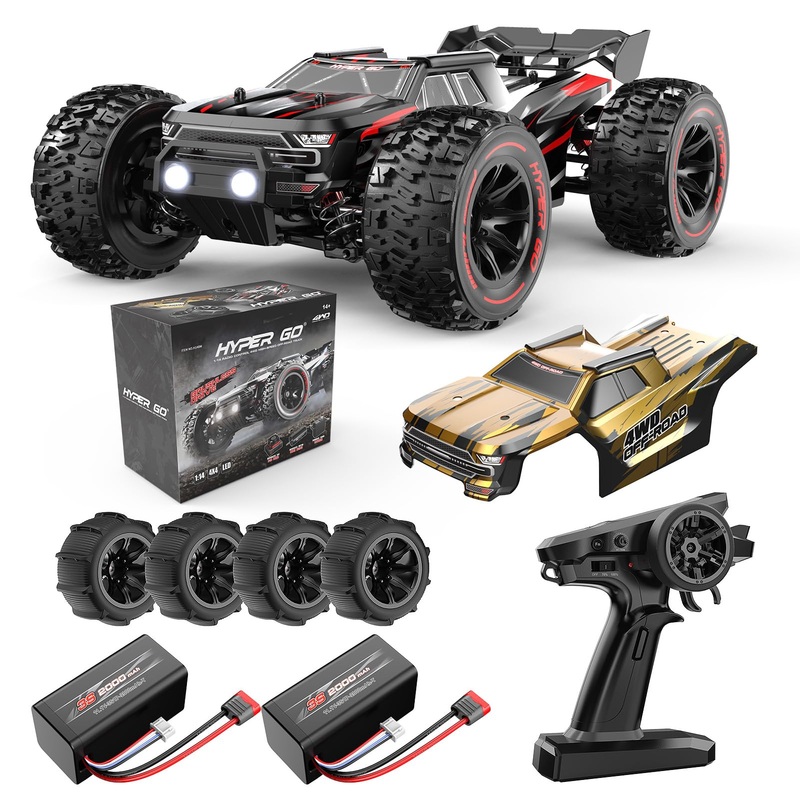 Hyper Go 14210 H14Bm V3 1/14 Brushless Rc Cars For Adults Fast 50 Mph, Rc Trucks 4X4 Offroad Waterproof, Electric Powered High S