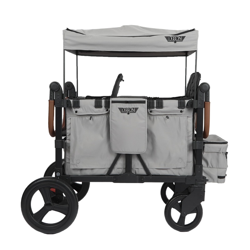 Keenz Vyoo Stroller Wagon With Canopy – Foldable Design For Easy Storage, 5 Seating Positions For Kids, Enhanced Child Safety, A