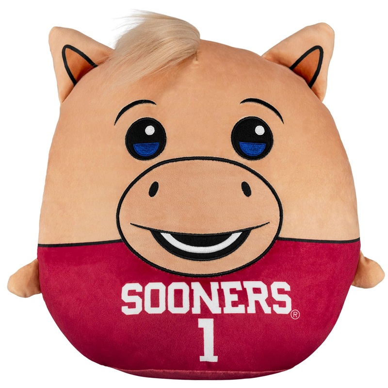 Sleep Squad Oklahoma Sooners Boomer 12” Mascot Kiri Cloud Plushie – Official Collegiate Plush