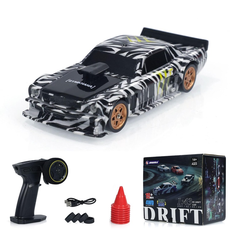 Toucan Rc Hobby 1/43 Radio Control Drift Car 4Wd Rc 2.4G Mini Race Car Toy High Speed Model Without A Gyro
