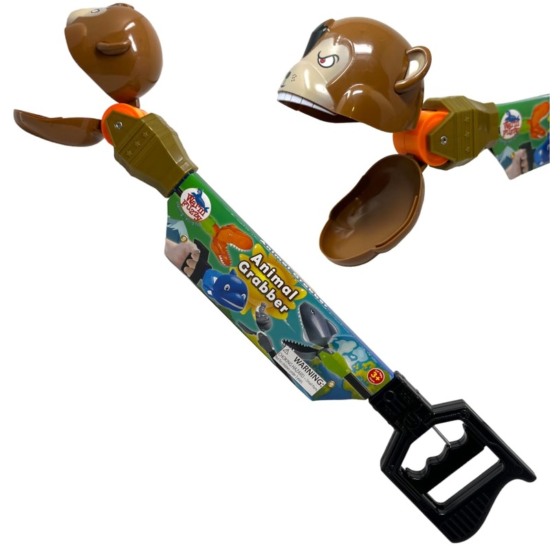 Warm Fuzzy Toys 21    Monkey Grabber Toy – Durable Plastic Hand Grabber For Kids – Perfect For Birthday Gifts, Goodie Bags, Priz