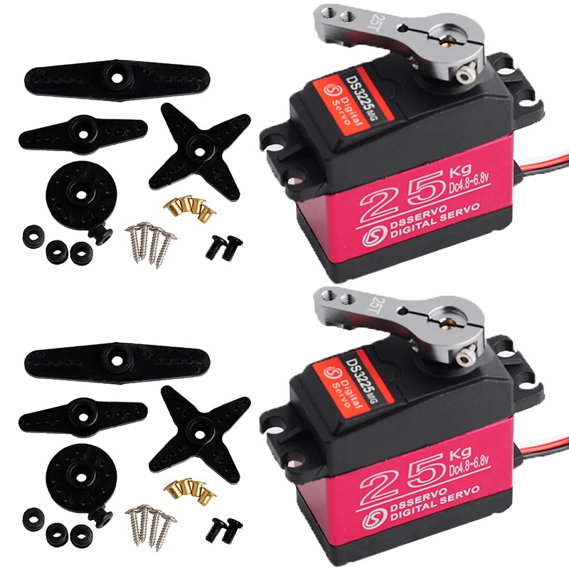 Wishiot Ds3225Mg 25Kg Rc Digital Servo Full Metal Gear With 270 Degree Pwm Control For Diy Baja Car Crawlers Truck Rc Robotic Ar