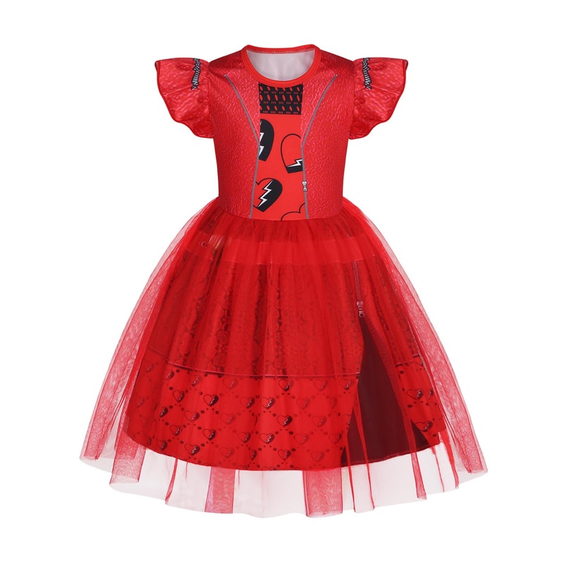 Wonderbabe Girls Costume Pink Dress Kids Halloween Birthday Party Outfits Princess Dress Up Tulle Mesh Dress Size 3-4T