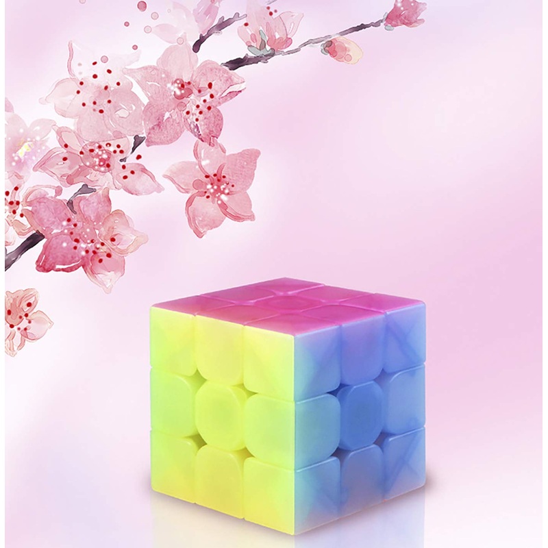 3X3X3 Speed Cube 3X3 Magic Cube Puzzle Toy For Kids And Adults (Jelly)